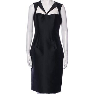 Black V-Neck Knee-Length Dress New w/ Tags